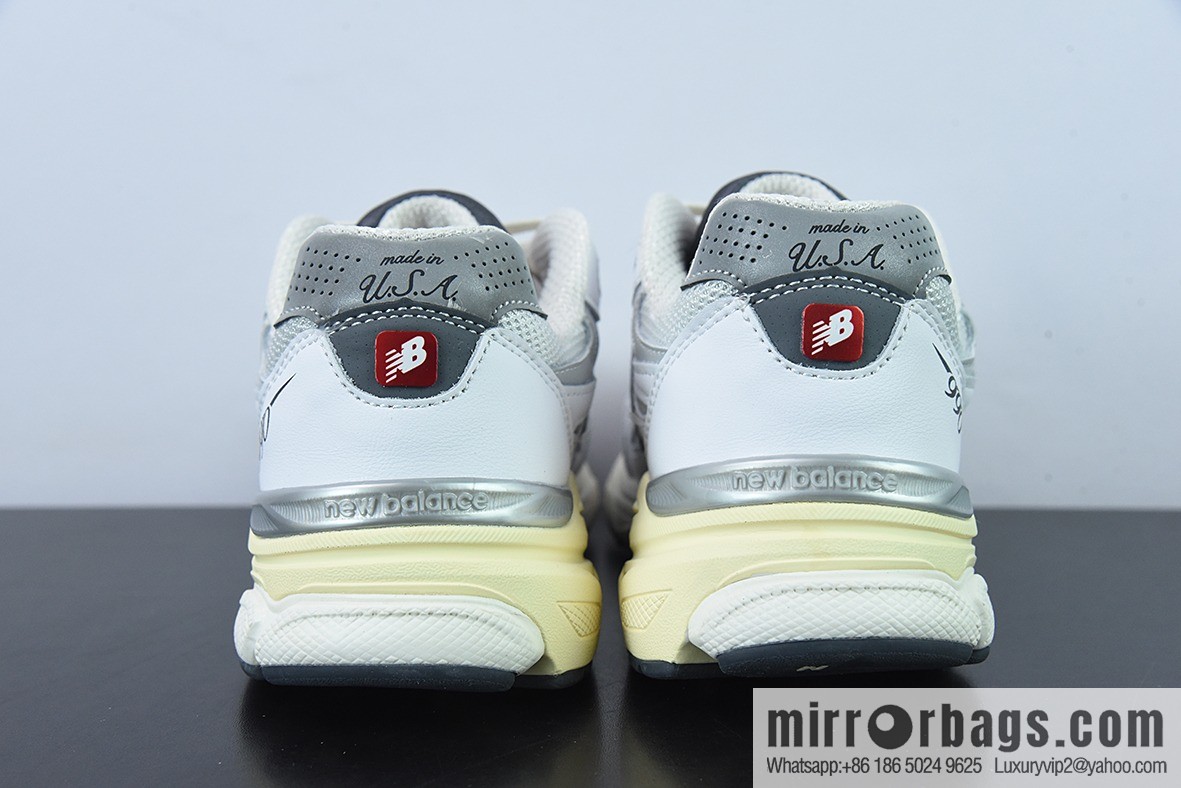 Pure original NB Vintage running shoes/beige 3M reflective, new version, presidential jogging shoes, item number: M990AL3