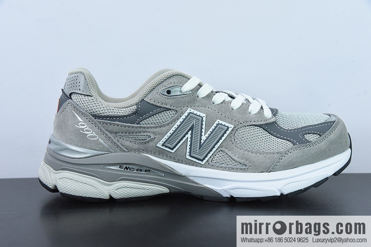 New Balance 990 V3 white gray, American official Vintage leisure sports jogging shoes item number: M990GY3