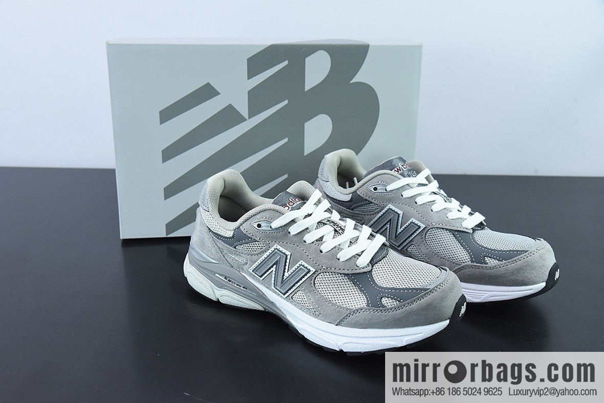 New Balance 990 V3 white gray, American official Vintage leisure sports jogging shoes item number: M990GY3