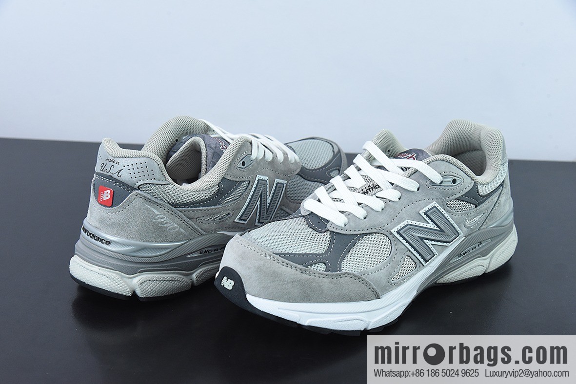 New Balance 990 V3 white gray, American official Vintage leisure sports jogging shoes item number: M990GY3