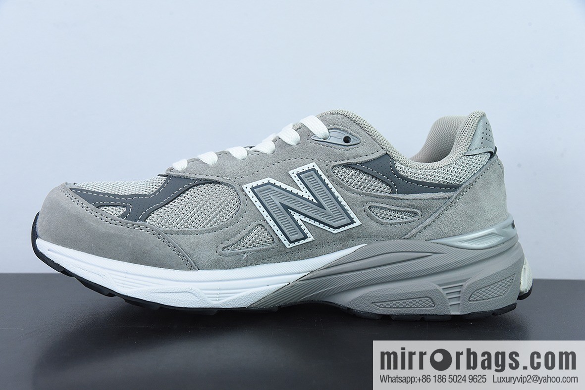 New Balance 990 V3 white gray, American official Vintage leisure sports jogging shoes item number: M990GY3