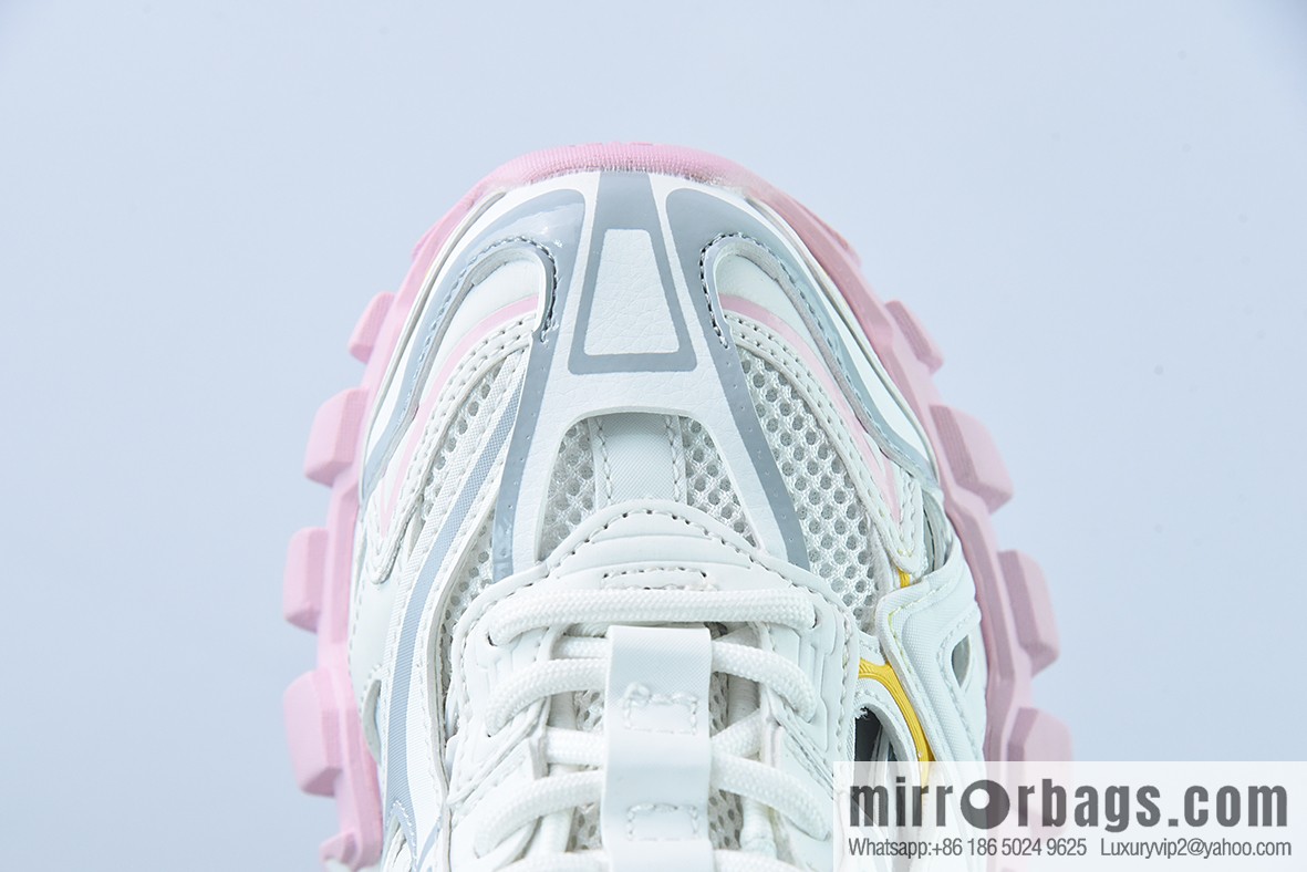 Balenciaga/Balenciaga Balenciaga 4.0 Daddy Shoes, White Pink Yellow Item Number: 568615W3AE27745