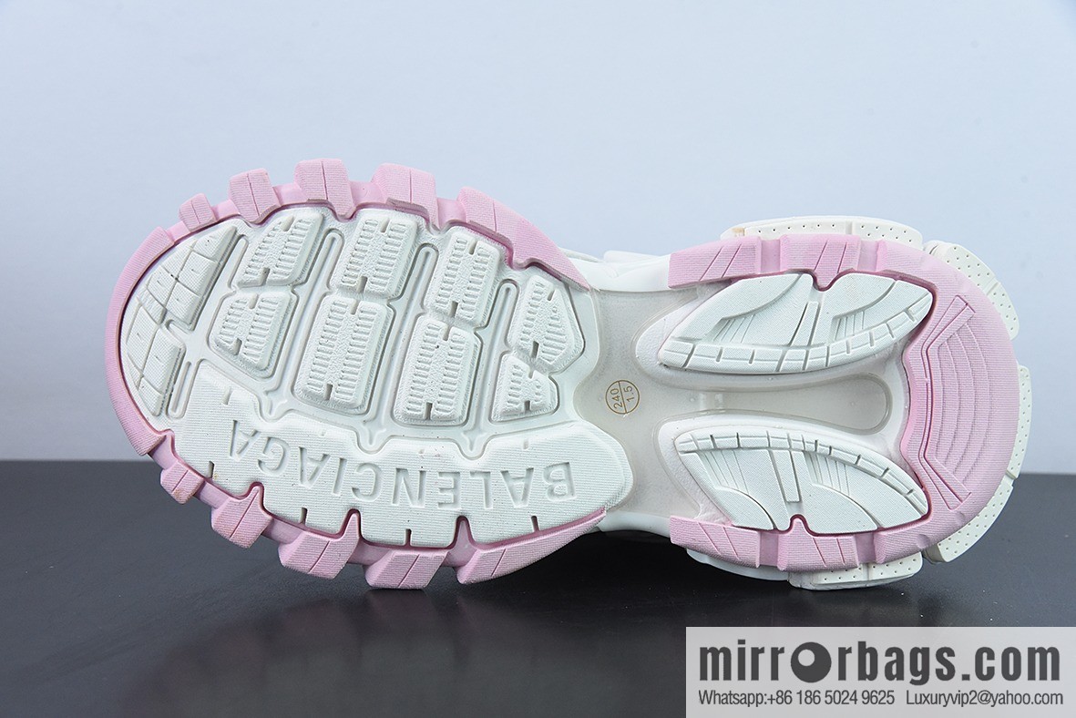 Balenciaga/Balenciaga Balenciaga 4.0 Daddy Shoes, White Pink Yellow Item Number: 568615W3AE27745