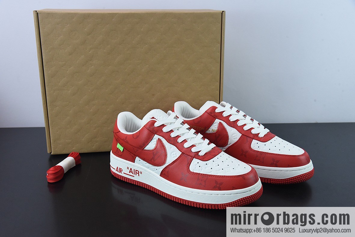 LVx Nk Air Force 1 Low Louis Vuitton Donkey LV Joint, Air Force One Low Top Sneakers