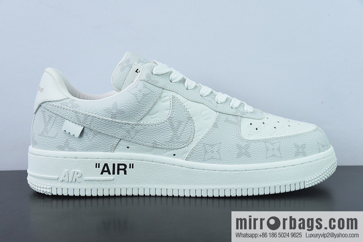 LVx Nk Air Force 1 Low Louis Vuitton donkey brand LV joint name, Air Force One low-top Unisex same sneakers