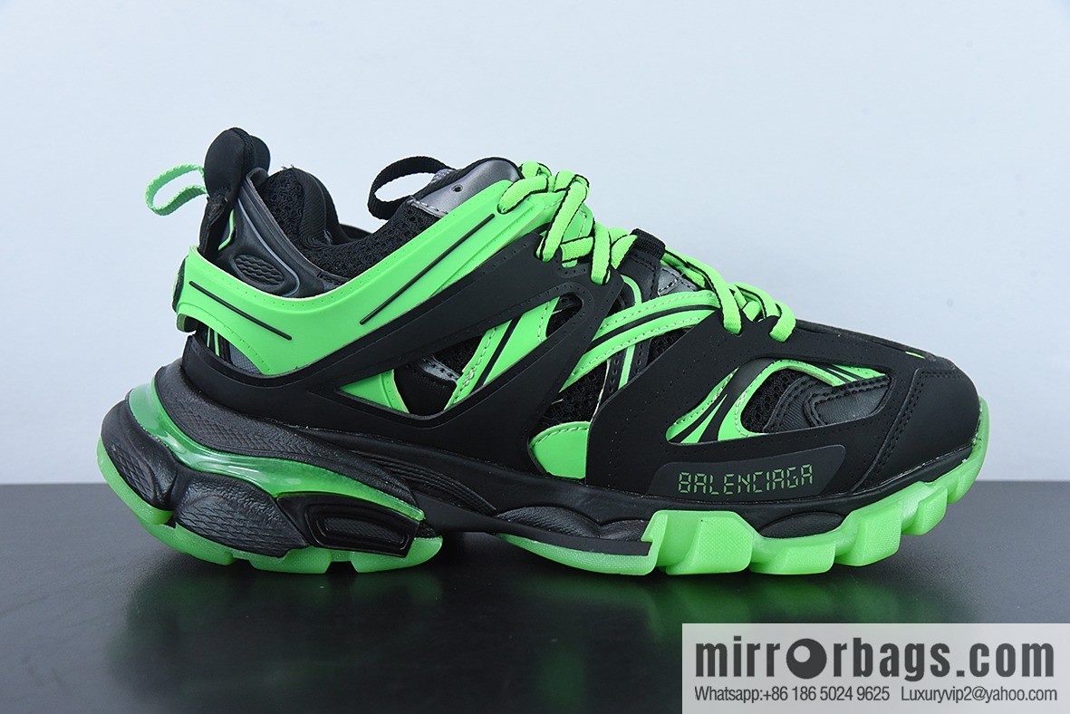 Balenciaga Balenciaga 3.0 low-top dad shoes, black and green, item number: 542436W3RL11035