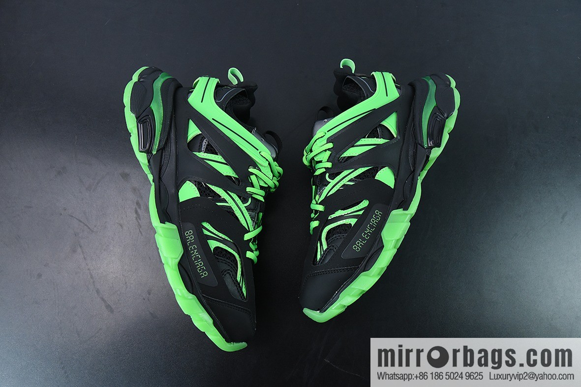 Balenciaga Balenciaga 3.0 low-top dad shoes, black and green, item number: 542436W3RL11035