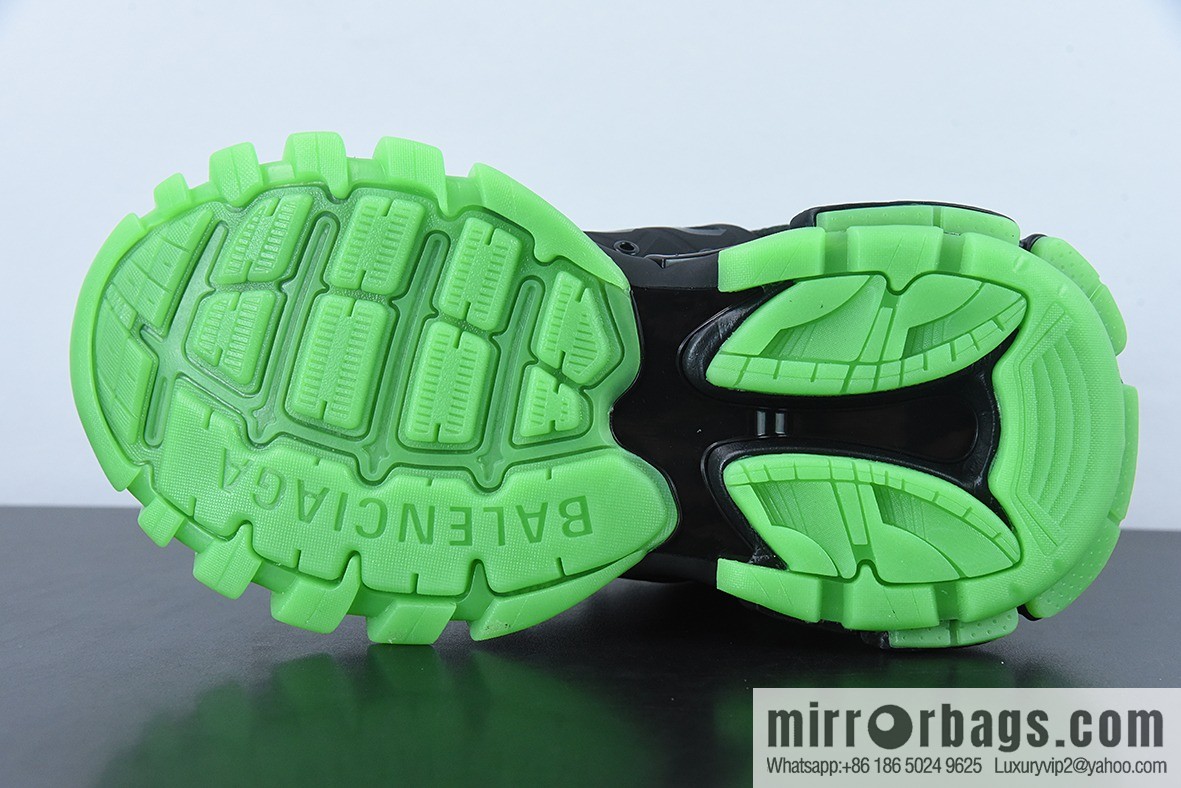 Balenciaga Balenciaga 3.0 low-top dad shoes, black and green, item number: 542436W3RL11035