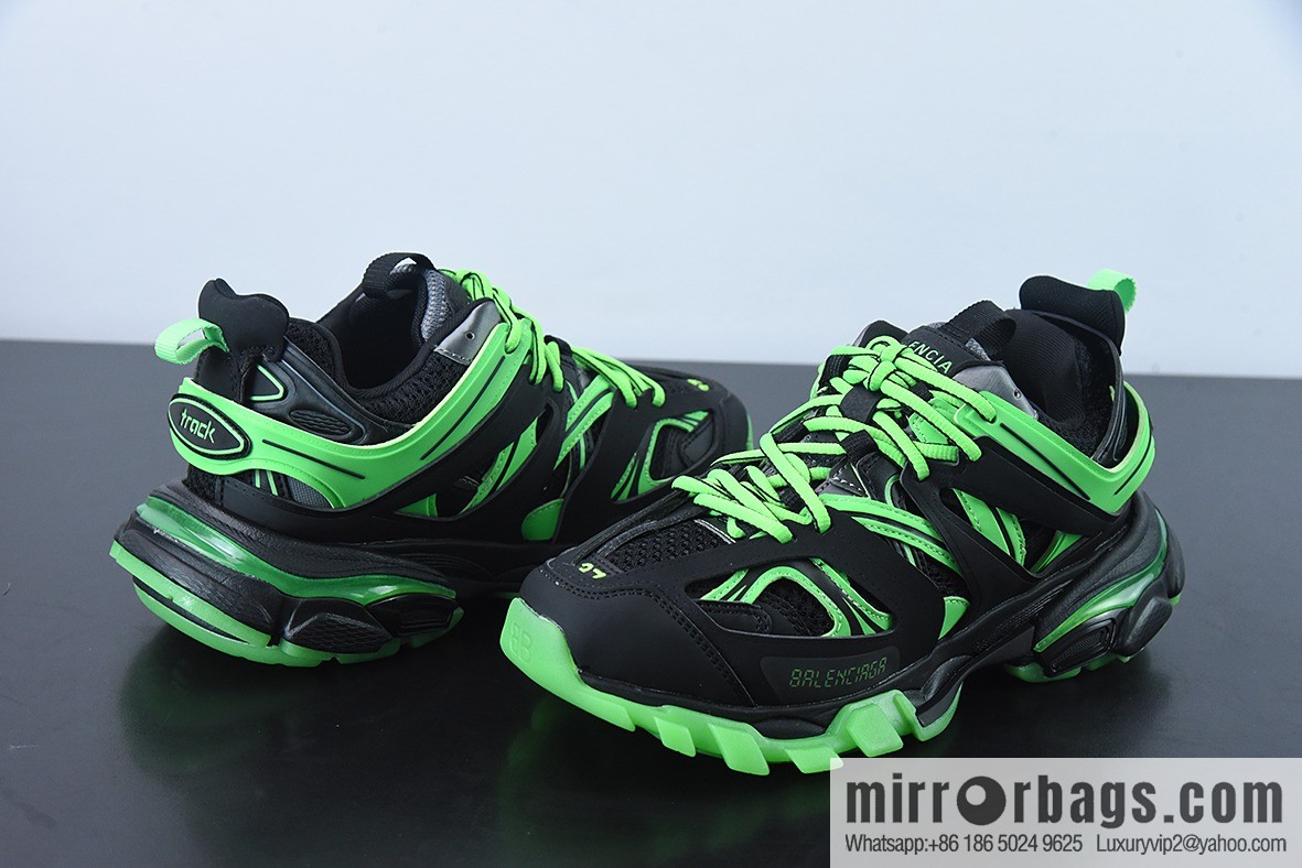 Balenciaga Balenciaga 3.0 low-top dad shoes, black and green, item number: 542436W3RL11035