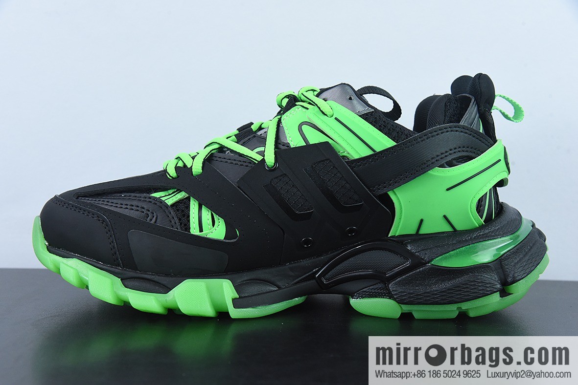Balenciaga Balenciaga 3.0 low-top dad shoes, black and green, item number: 542436W3RL11035
