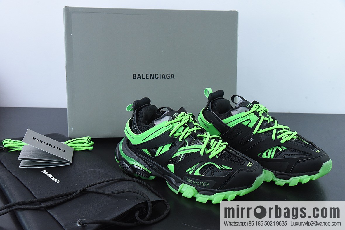 Balenciaga Balenciaga 3.0 low-top dad shoes, black and green, item number: 542436W3RL11035