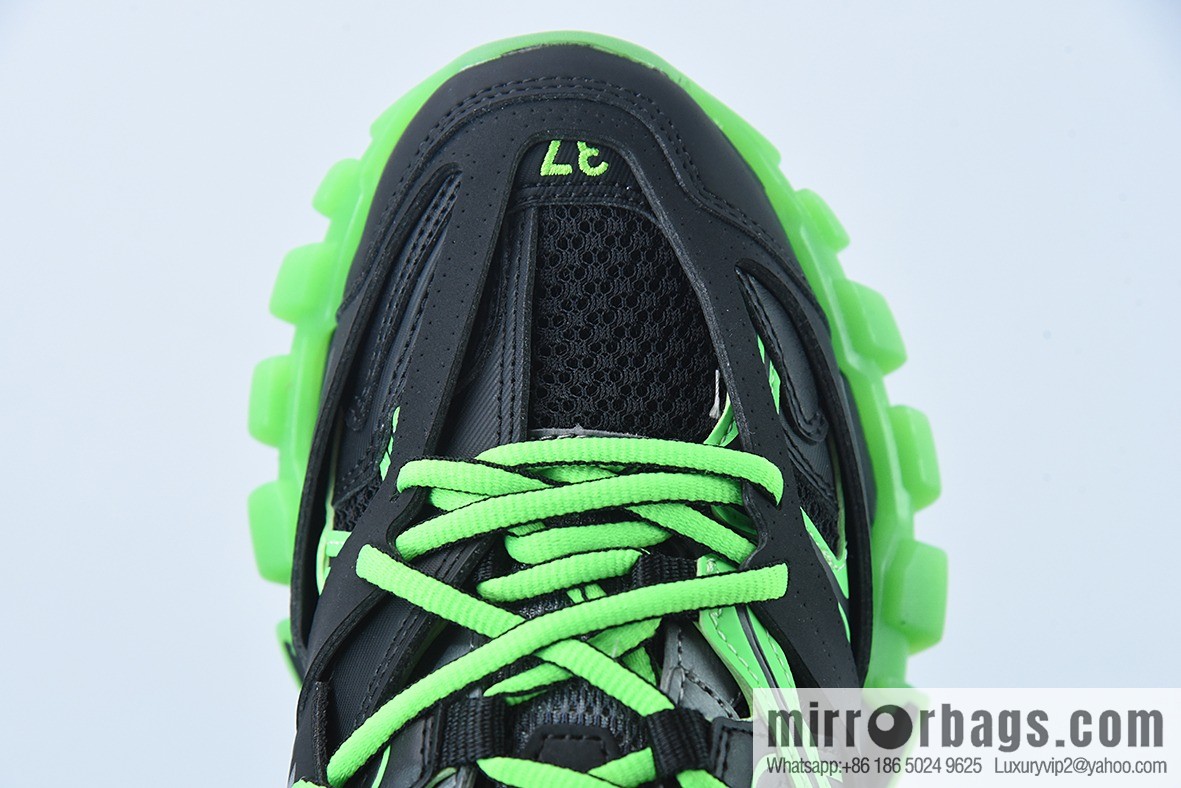 Balenciaga Balenciaga 3.0 low-top dad shoes, black and green, item number: 542436W3RL11035