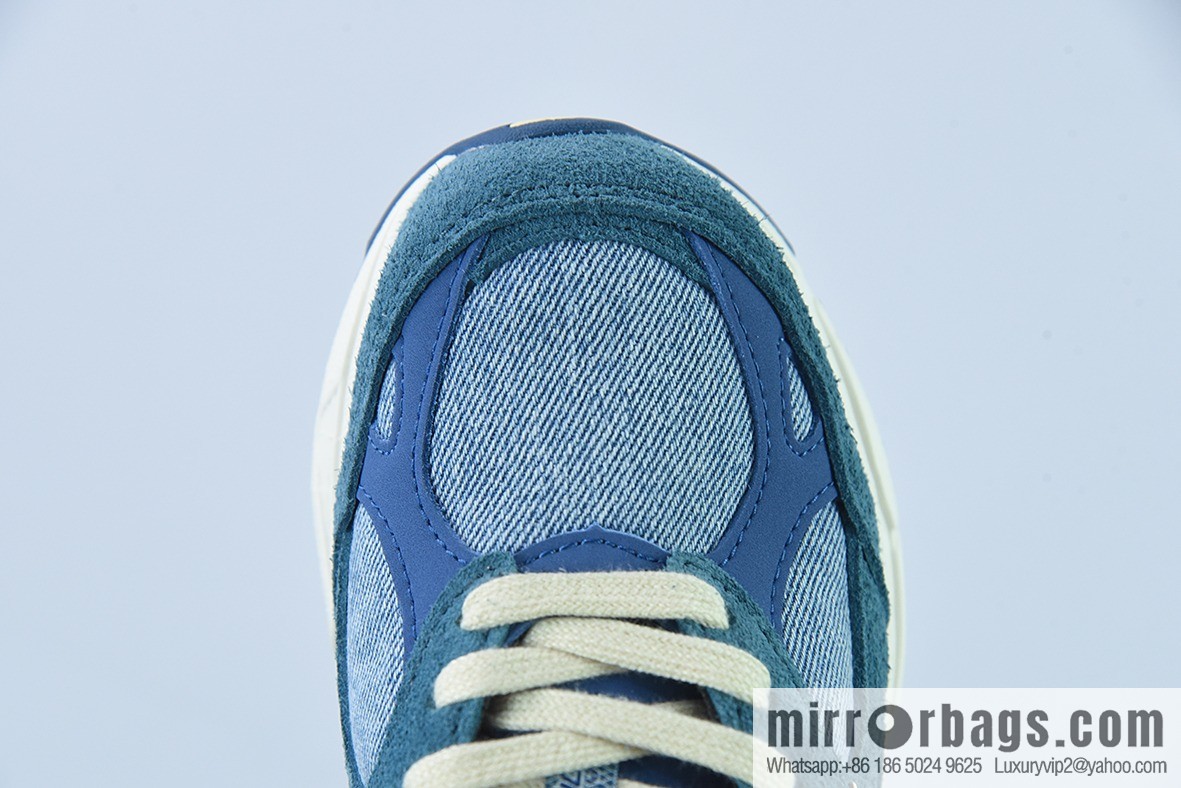 NB New Balance Made in USA M990V3 Third Generation Series Low Top American Pedigree Classic Vintage Leisure Sports Levi's Blue Denim M990LI3