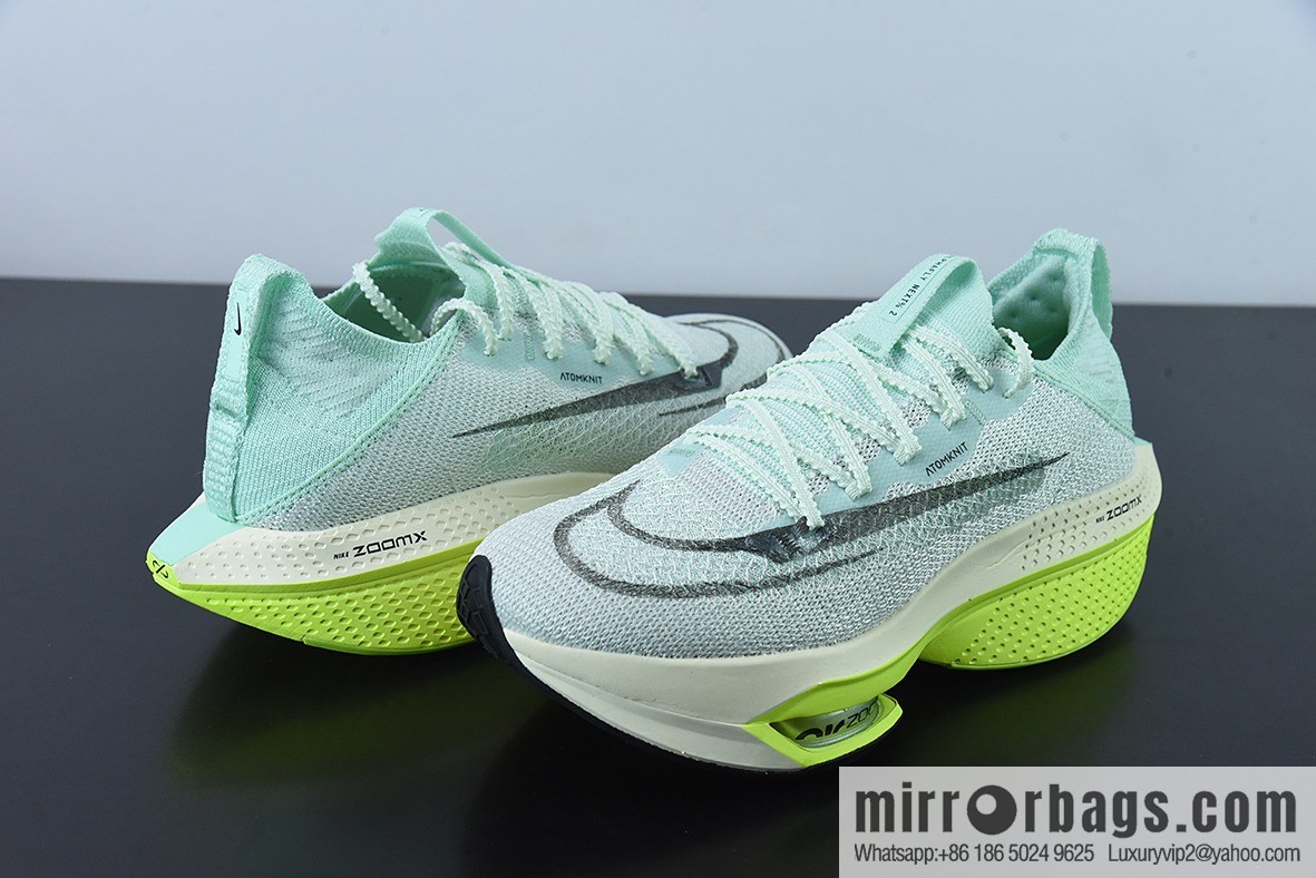 Nike Air Zoom Alphafly NEXT% 2 Proto Marathon 3.0 high performance running shoes/white and green mint green DV9422-300