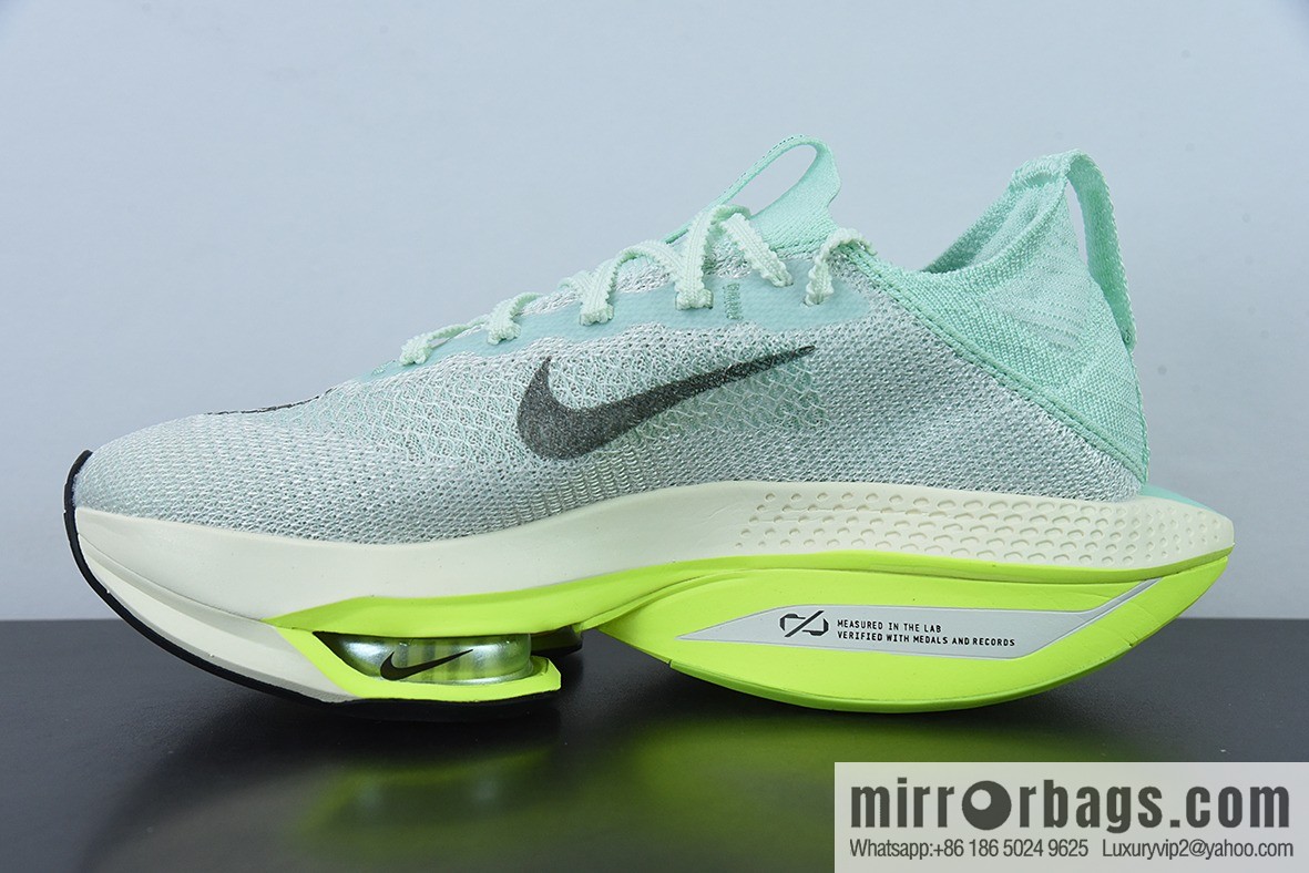 Nike Air Zoom Alphafly NEXT% 2 Proto Marathon 3.0 high performance running shoes/white and green mint green DV9422-300