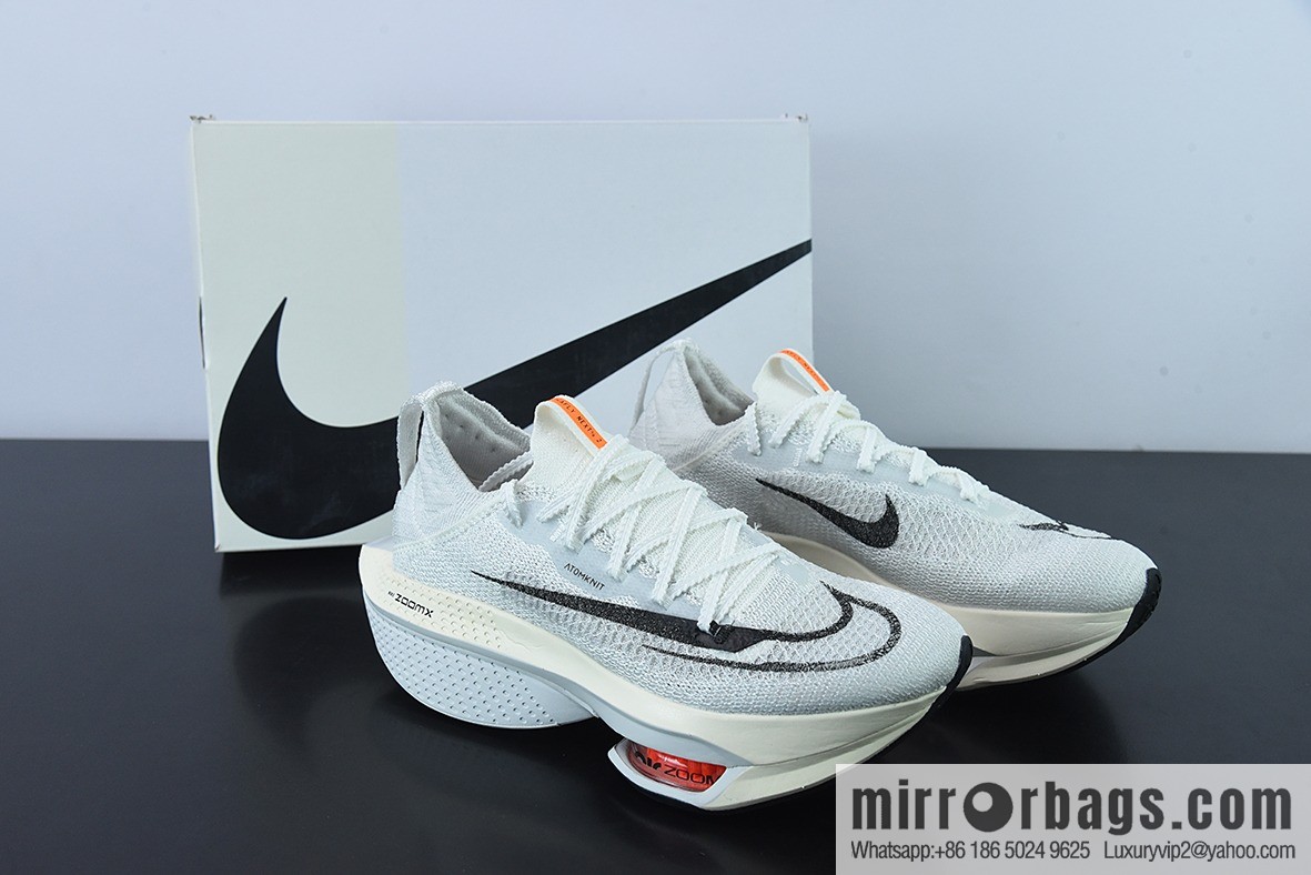 Nike Air Zoom Alphafly NEXT% 2 Proto Marathon 3.0 High Performance Running Shoes/White and Black DJ6206-100