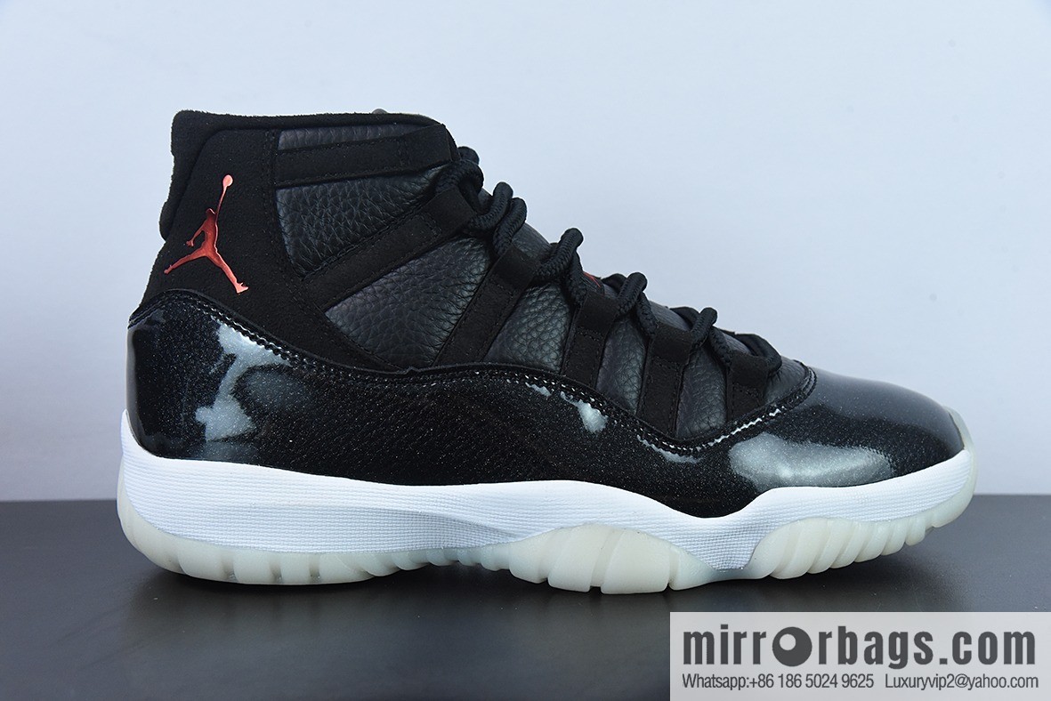 Air Jordan 11 AJ11 Jordan 11 generation high-top basketball shoes/Big Demon King patent leather classic men's High-Top item number: 378037-002