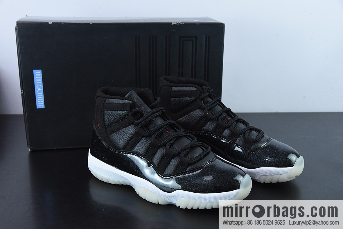 Air Jordan 11 AJ11 Jordan 11 generation high-top basketball shoes/Big Demon King patent leather classic men's High-Top item number: 378037-002