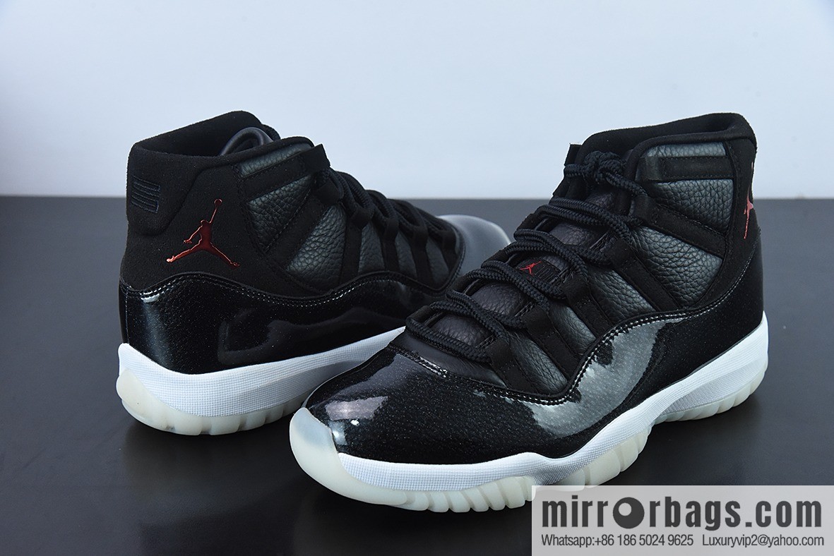 Air Jordan 11 AJ11 Jordan 11 generation high-top basketball shoes/Big Demon King patent leather classic men's High-Top item number: 378037-002