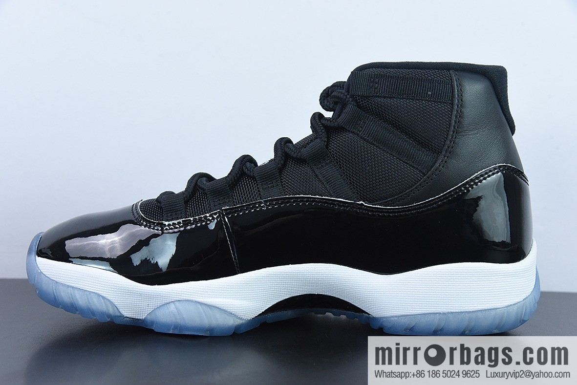 Air Jordan 11 AJ11 Jordan 11th generation high-top basketball shoes/big slam dunk, black and blue, classic, item number: 378037-003