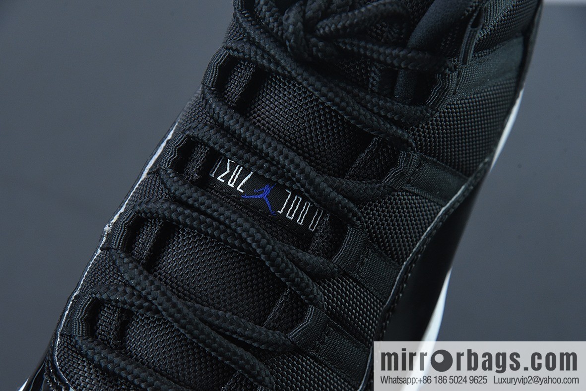 Air Jordan 11 AJ11 Jordan 11th generation high-top basketball shoes/big slam dunk, black and blue, classic, item number: 378037-003