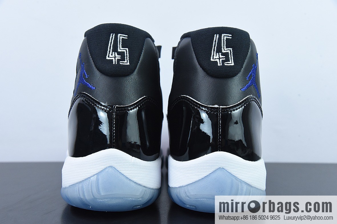Air Jordan 11 AJ11 Jordan 11th generation high-top basketball shoes/big slam dunk, black and blue, classic, item number: 378037-003