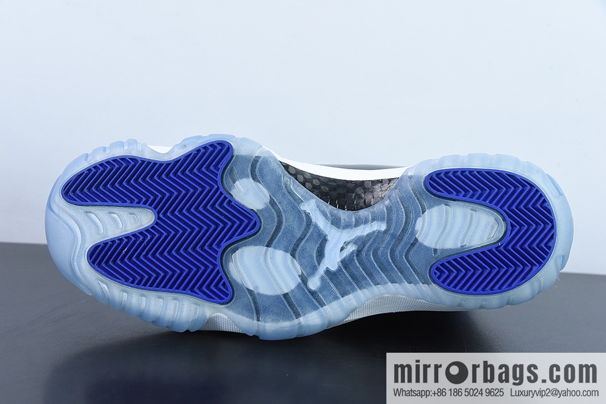 Air Jordan 11 AJ11 Jordan 11th generation high-top basketball shoes/big slam dunk, black and blue, classic, item number: 378037-003