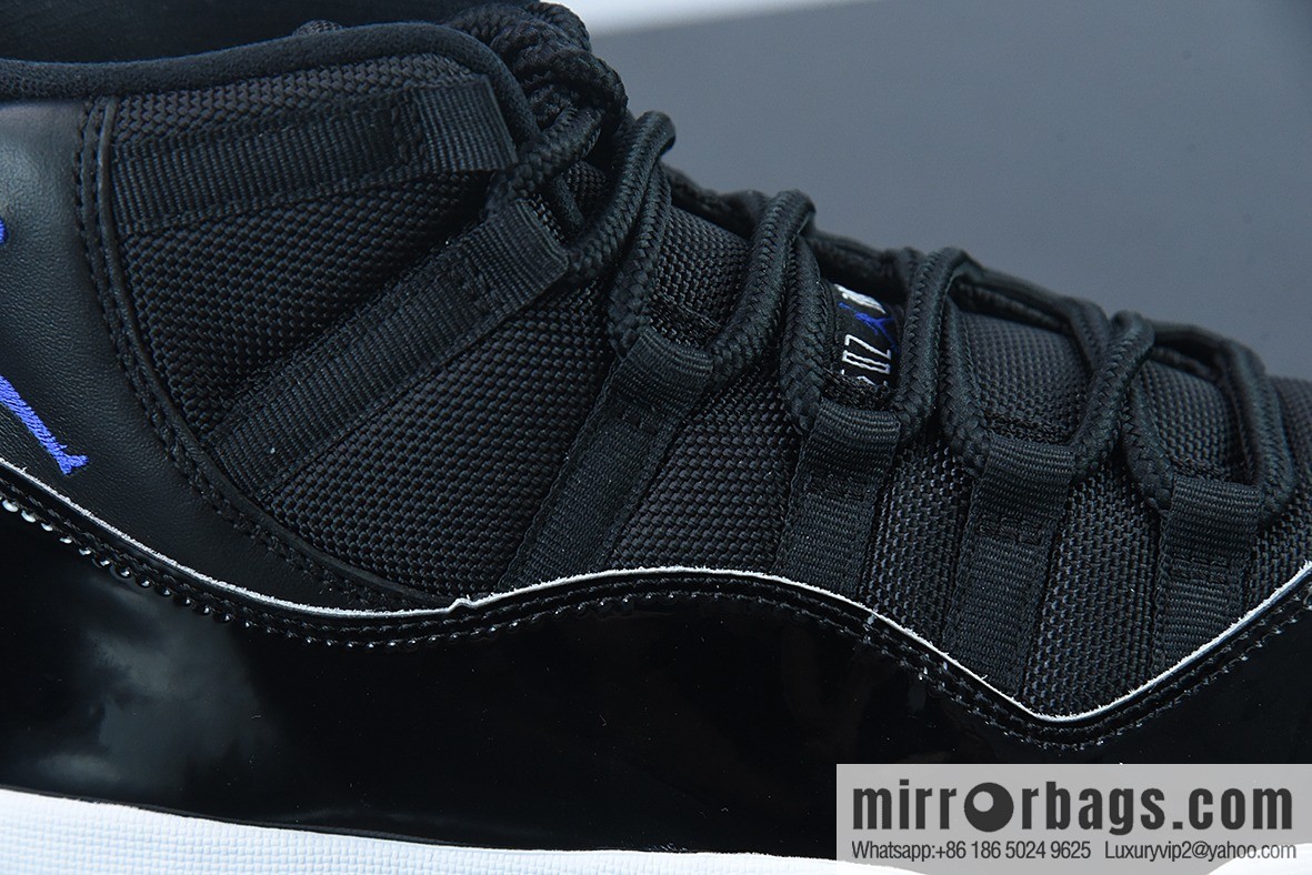 Air Jordan 11 AJ11 Jordan 11th generation high-top basketball shoes/big slam dunk, black and blue, classic, item number: 378037-003
