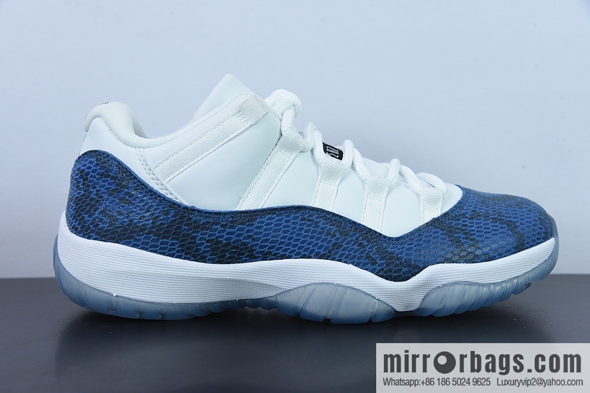 Air Jordan 11 AJ11 Jordan 11th generation Retro Low blue snake low-top men's sneakers Item number: CD6846-102