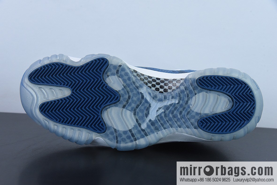 Air Jordan 11 AJ11 Jordan 11th generation Retro Low blue snake low-top men's sneakers Item number: CD6846-102