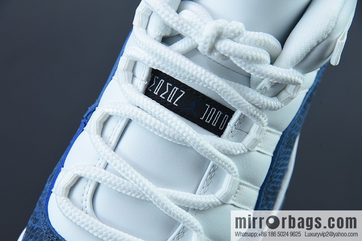 Air Jordan 11 AJ11 Jordan 11th generation Retro Low blue snake low-top men's sneakers Item number: CD6846-102