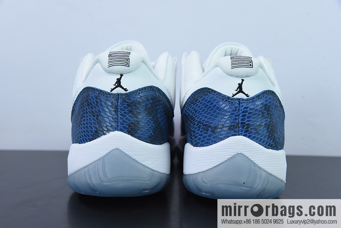 Air Jordan 11 AJ11 Jordan 11th generation Retro Low blue snake low-top men's sneakers Item number: CD6846-102