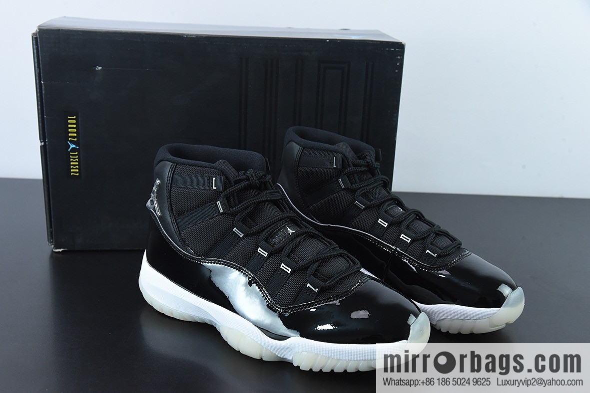 Air Jordan 11 AJ11 Jordan 11th generation high-top basketball shoes/Big Demon 2.0 black silver, item number: 378037-011