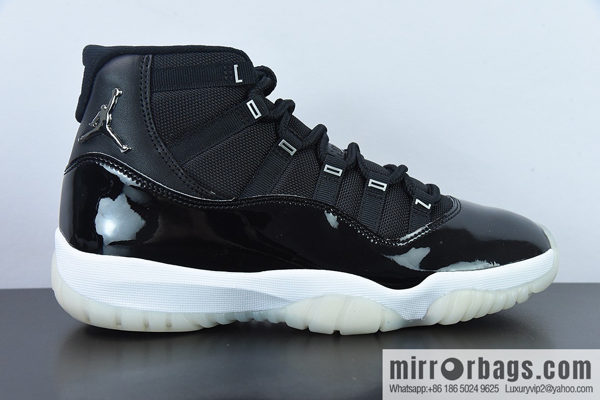 Air Jordan 11 AJ11 Jordan 11th generation high-top basketball shoes/Big Demon 2.0 black silver, item number: 378037-011
