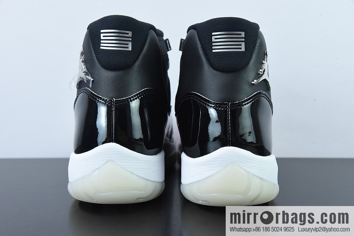 Air Jordan 11 AJ11 Jordan 11th generation high-top basketball shoes/Big Demon 2.0 black silver, item number: 378037-011