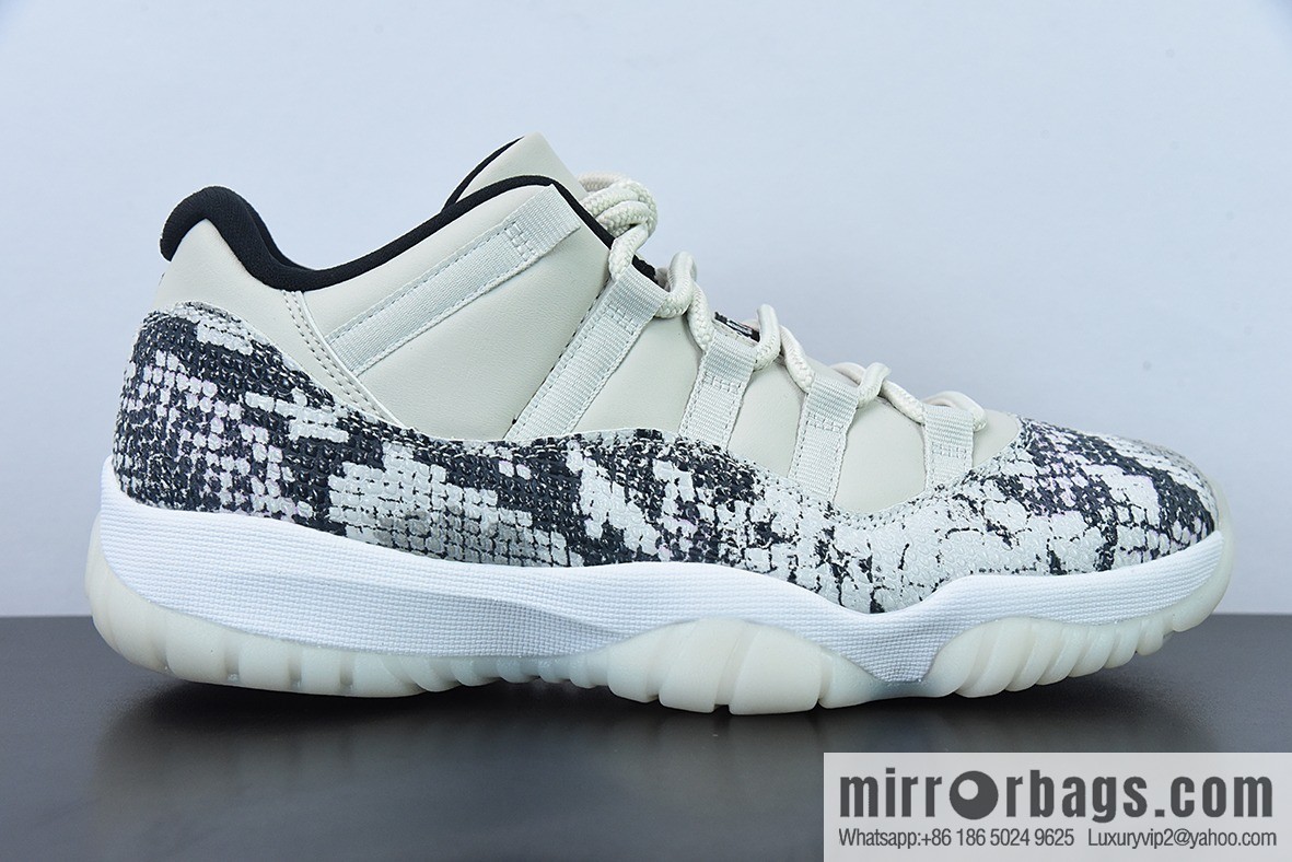 Air Jordan 11 Retro Low white snake low-top men's sneakers Item number: CD6846-002
