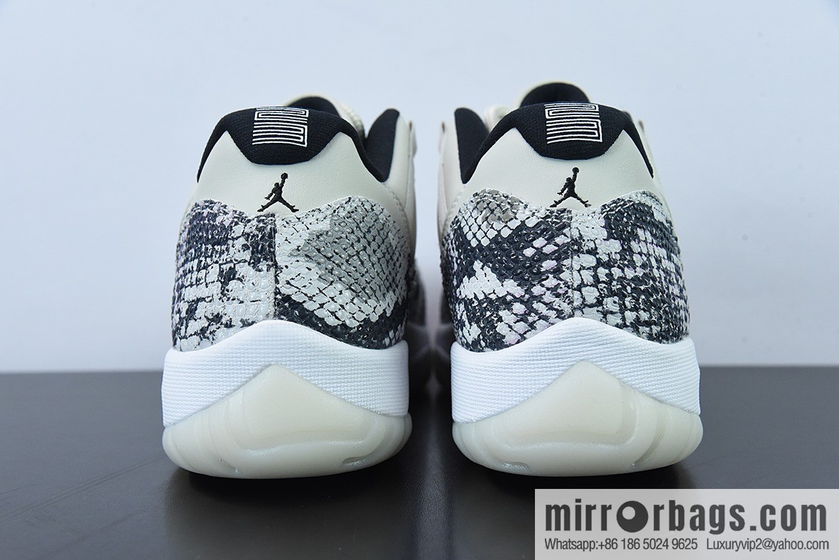Air Jordan 11 Retro Low white snake low-top men's sneakers Item number: CD6846-002