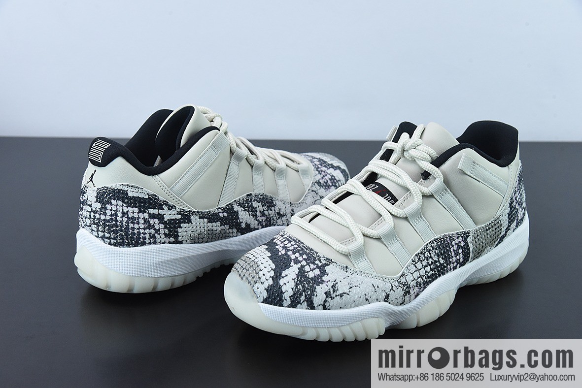 Air Jordan 11 Retro Low white snake low-top men's sneakers Item number: CD6846-002