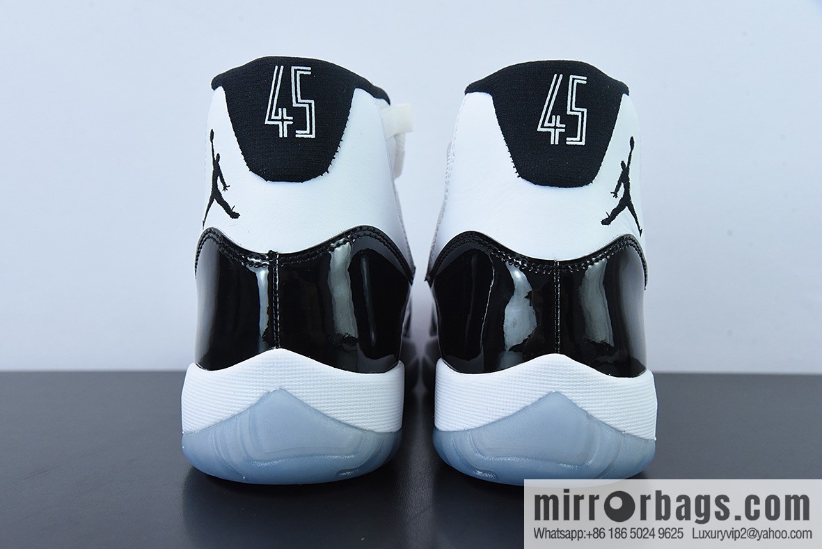 Air Jordan 11 Retro black and white buckle high-top men's basketball shoes, item number: 378037-100