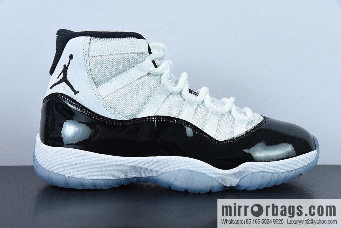 Air Jordan 11 Retro black and white buckle high-top men's basketball shoes, item number: 378037-100