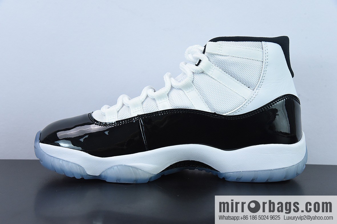 Air Jordan 11 Retro black and white buckle high-top men's basketball shoes, item number: 378037-100