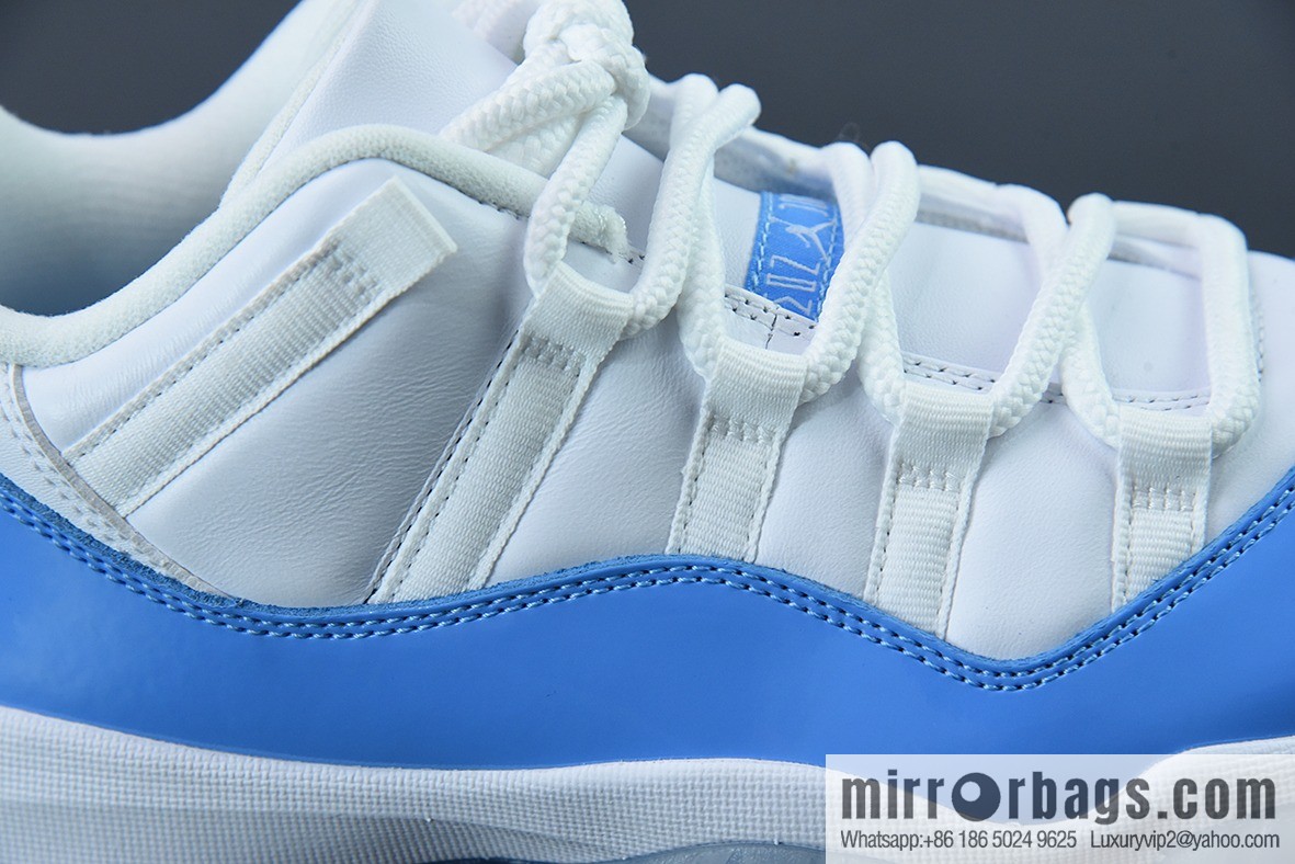 Air Jordan 11 Retro Low men's sneakers white and blue, item number: 528895 106