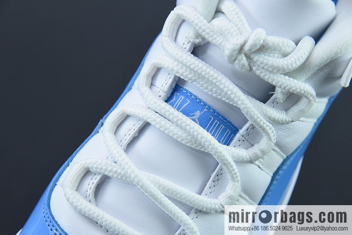 Air Jordan 11 Retro Low men's sneakers white and blue, item number: 528895 106