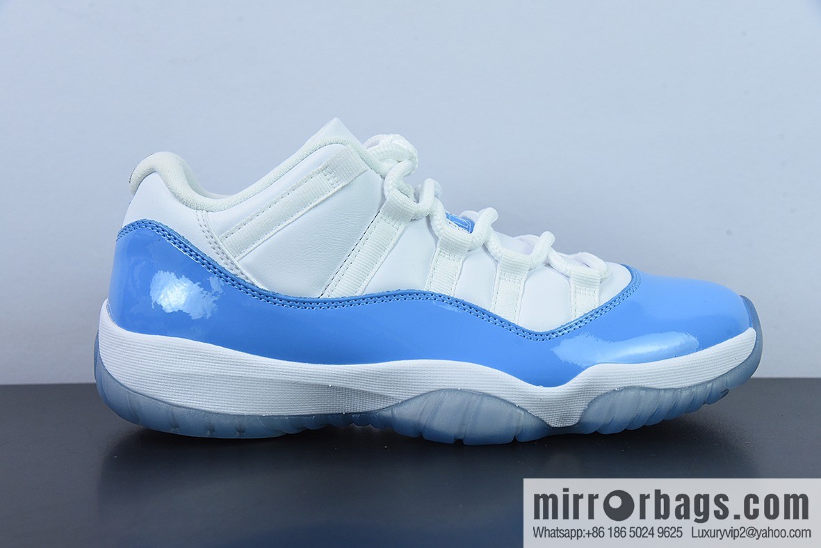 Air Jordan 11 Retro Low men's sneakers white and blue, item number: 528895 106