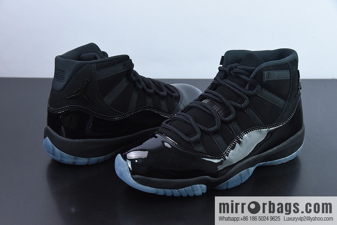 Air Jordan 11 Retro high-top men's basketball shoes, black gamma, item number: 378037-005