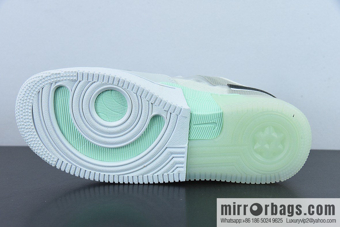 Nike Air Force 1 Low gray-green double hook deconstruction, Air Force No. 1 low-top sports and leisure versatile board shoes, item number: DM0573-001