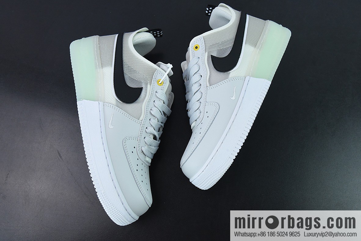 Nike Air Force 1 Low gray-green double hook deconstruction, Air Force No. 1 low-top sports and leisure versatile board shoes, item number: DM0573-001