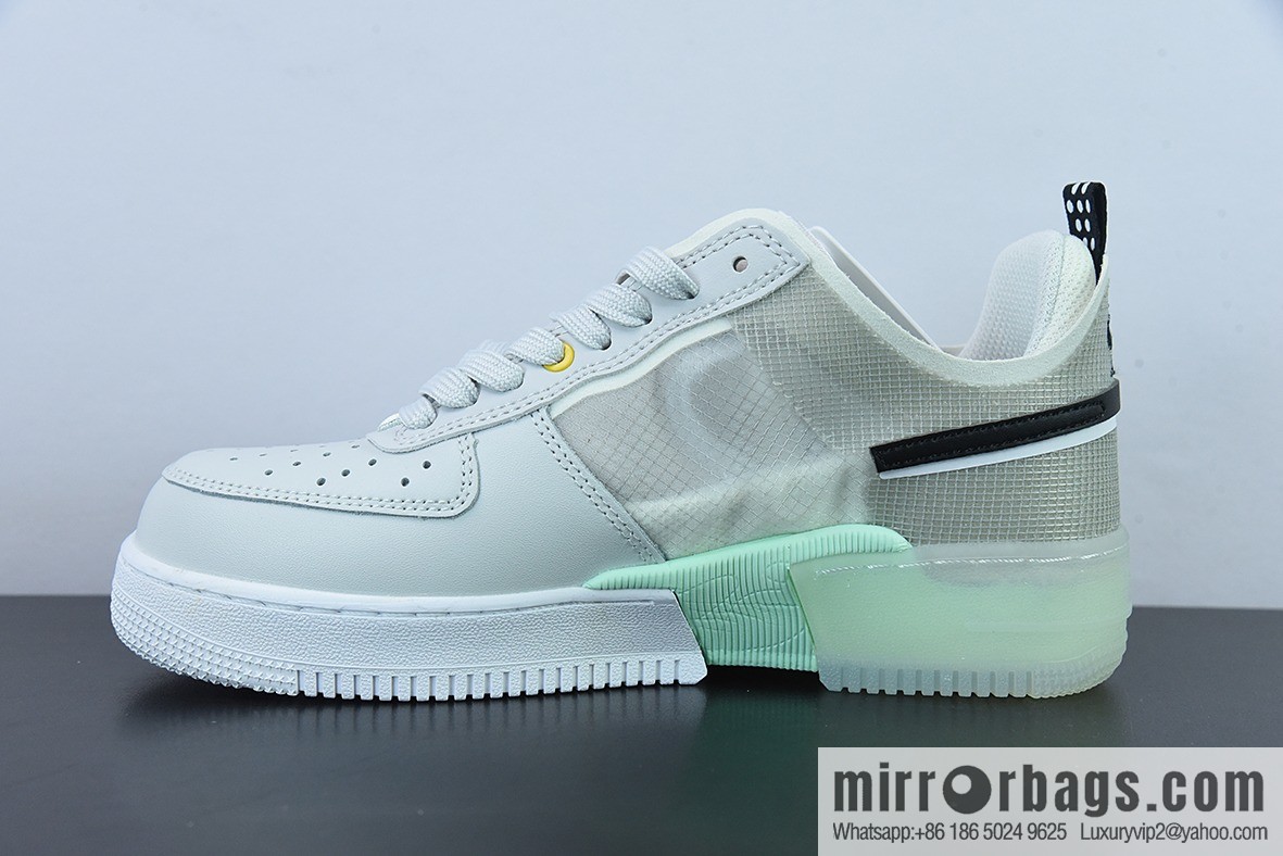 Nike Air Force 1 Low gray-green double hook deconstruction, Air Force No. 1 low-top sports and leisure versatile board shoes, item number: DM0573-001