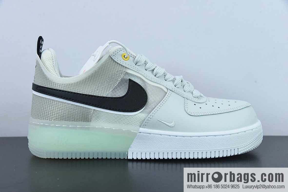 Nike Air Force 1 Low gray-green double hook deconstruction, Air Force No. 1 low-top sports and leisure versatile board shoes, item number: DM0573-001