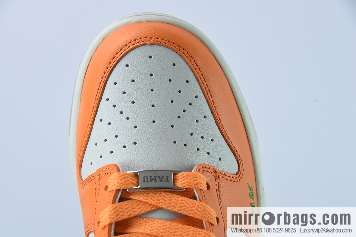 NIKE SB Dunk low FAMU orange and green snake joint name Unisex sneakers of the same style Official item number: DR6188 800